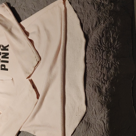 Pink deep V neck sweatshirt - Picture 5 of 7